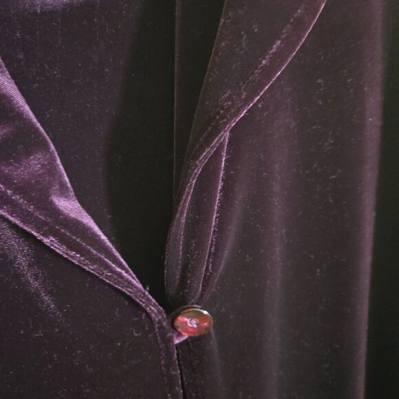 Rabbit Rabbit Rabbit Designs Velvet Long Blazer Short Sleeve Dress Set Size 8p - Picture 5 of 7